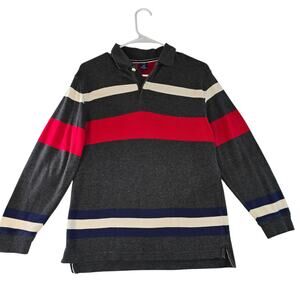 Y2K GAP Kids Striped Collared Long Sleeve Shirt Size L (10)
